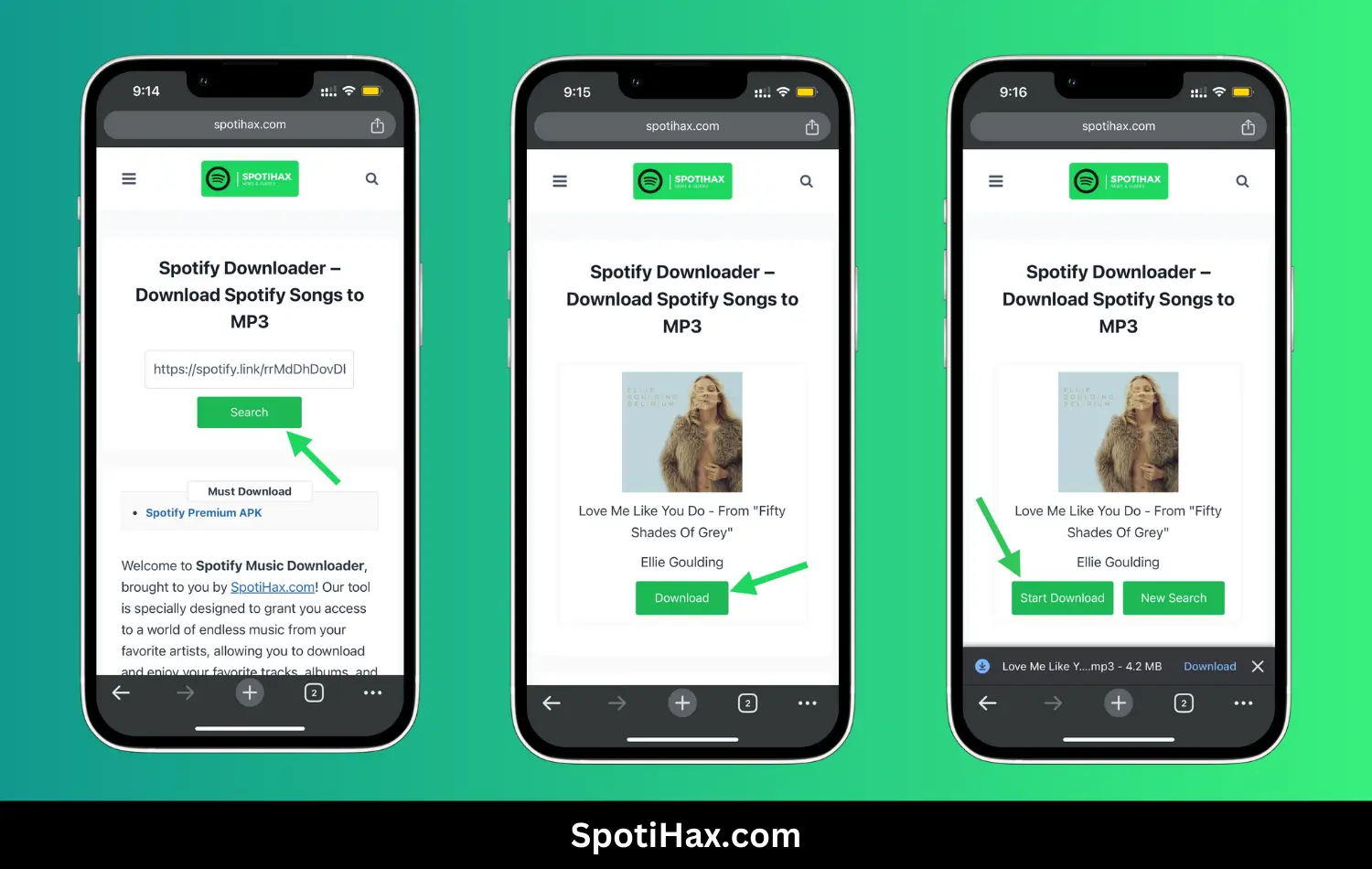 "How To Use Spotify Downloader on Mobile" Guide Image