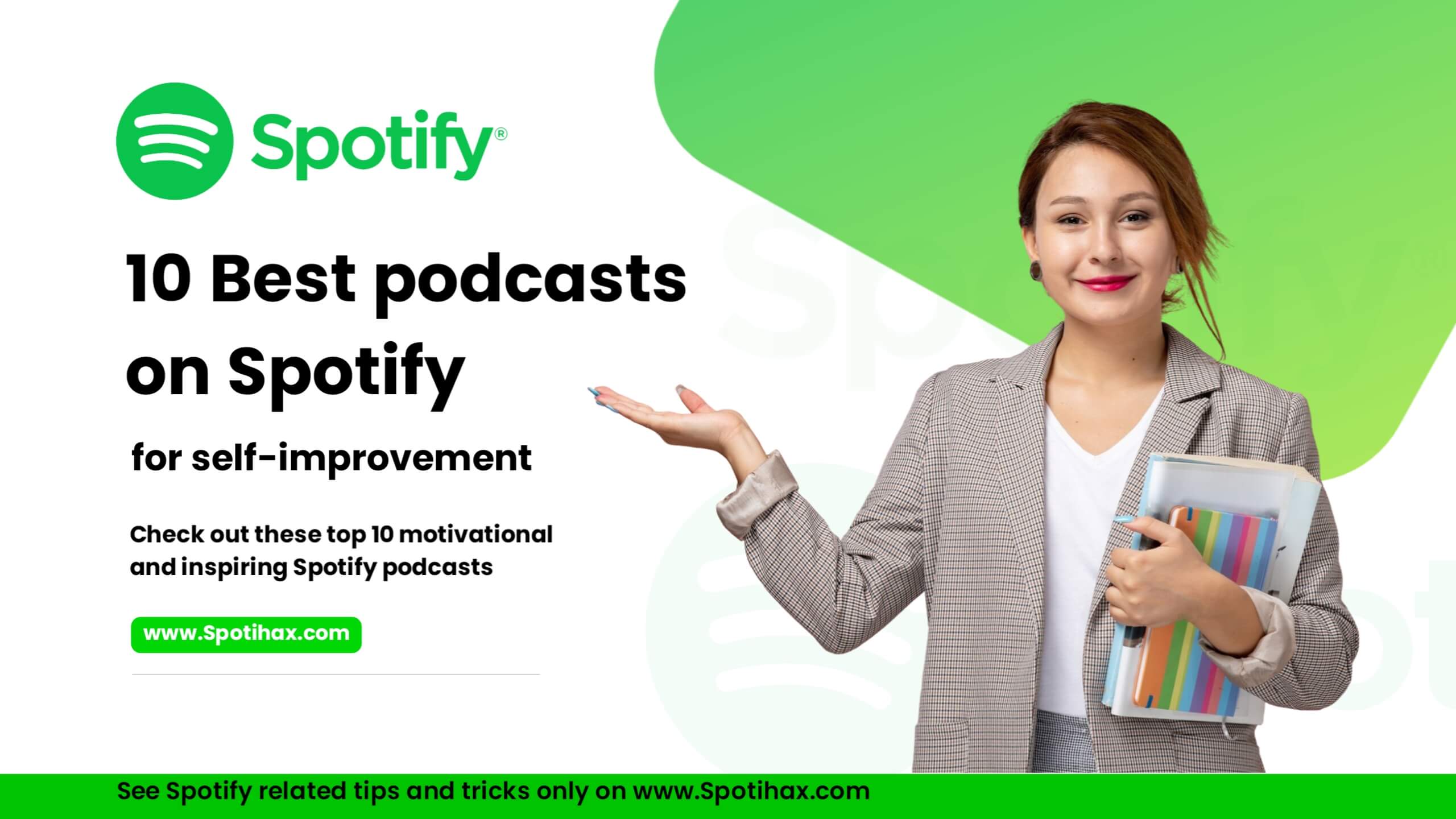 "10 Best Podcasts on Spotify for Self-Improvement 2025" poster image