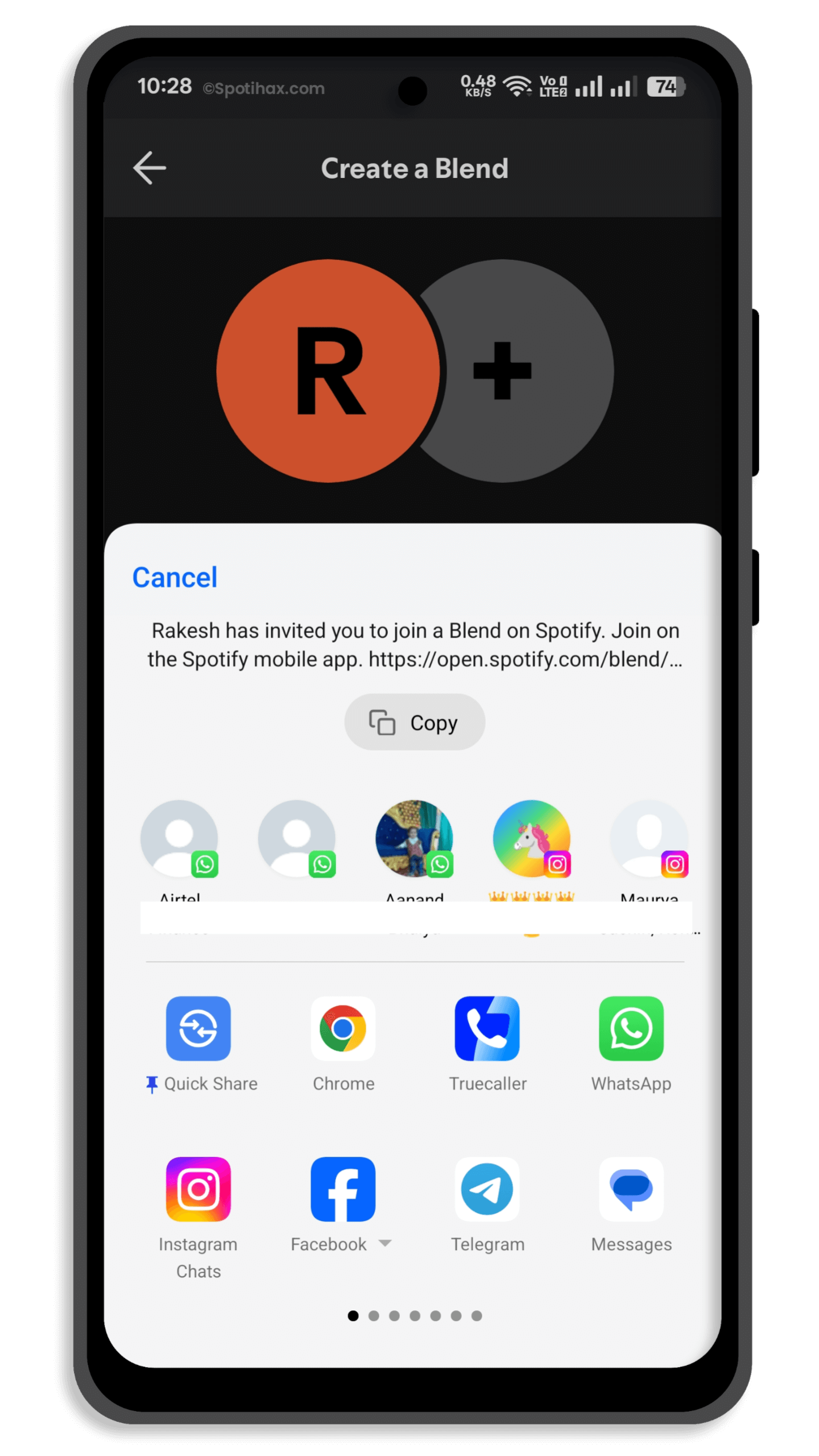 "How to Add Friends to a Spotify Blend" Guide Image