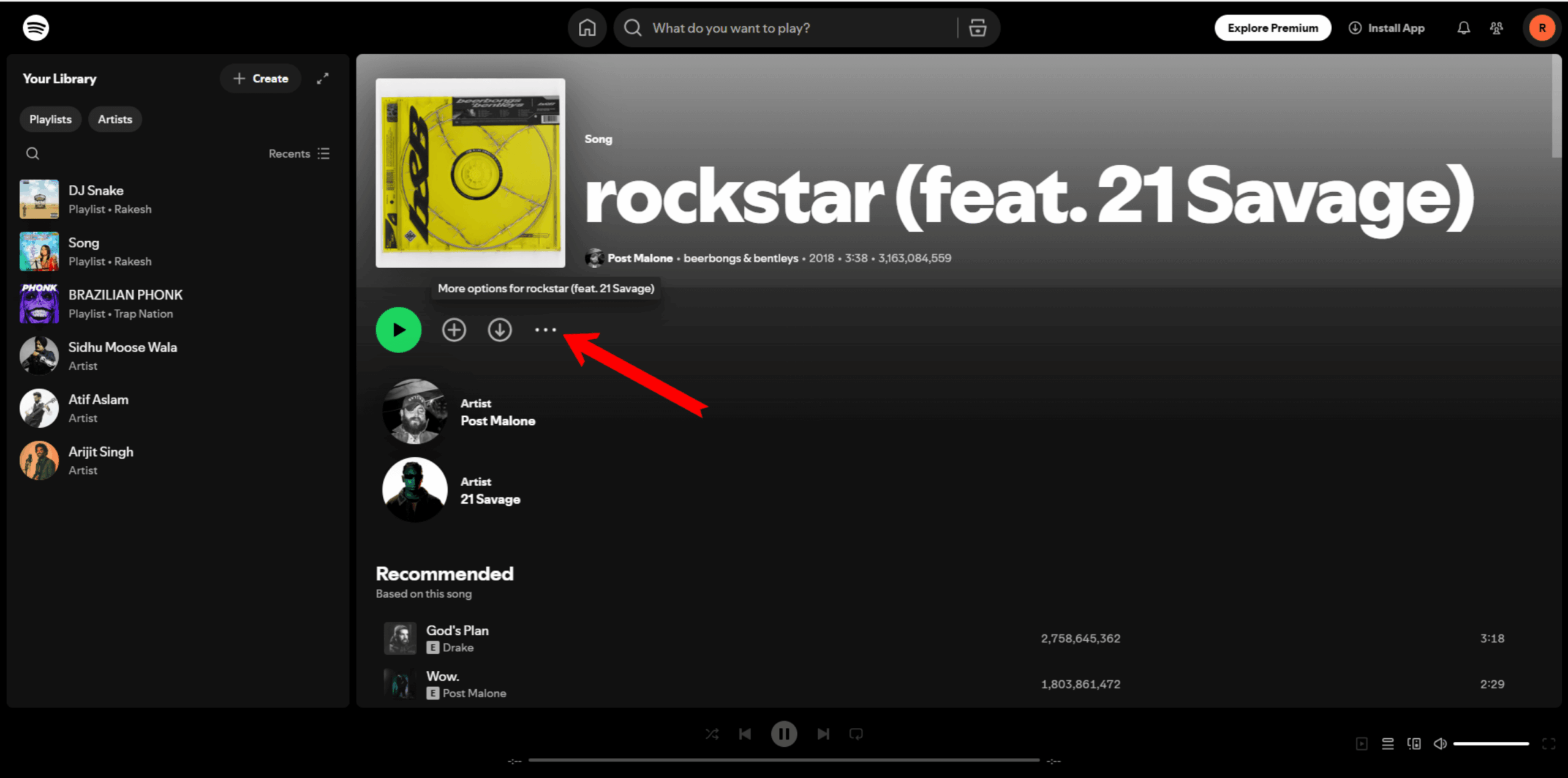 "How to Add Songs to a Spotify Playlist on a Desktop" Guide Image