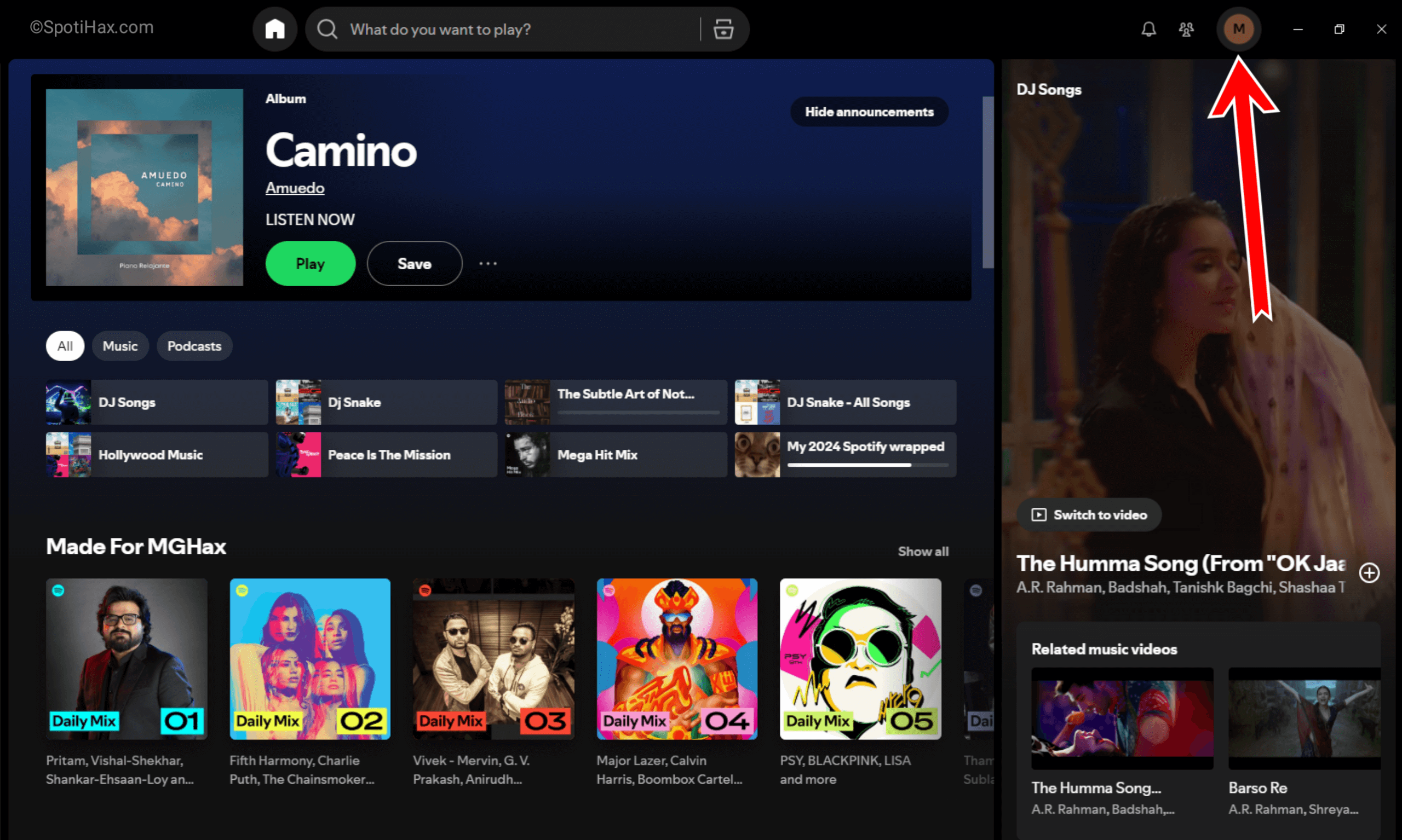 "How to Adjust Spotify Volume Level on Desktop" Guide Image
