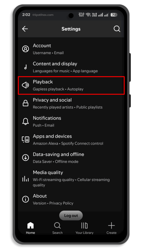 "How to Increase Spotify Volume Level on Android" Guide Image