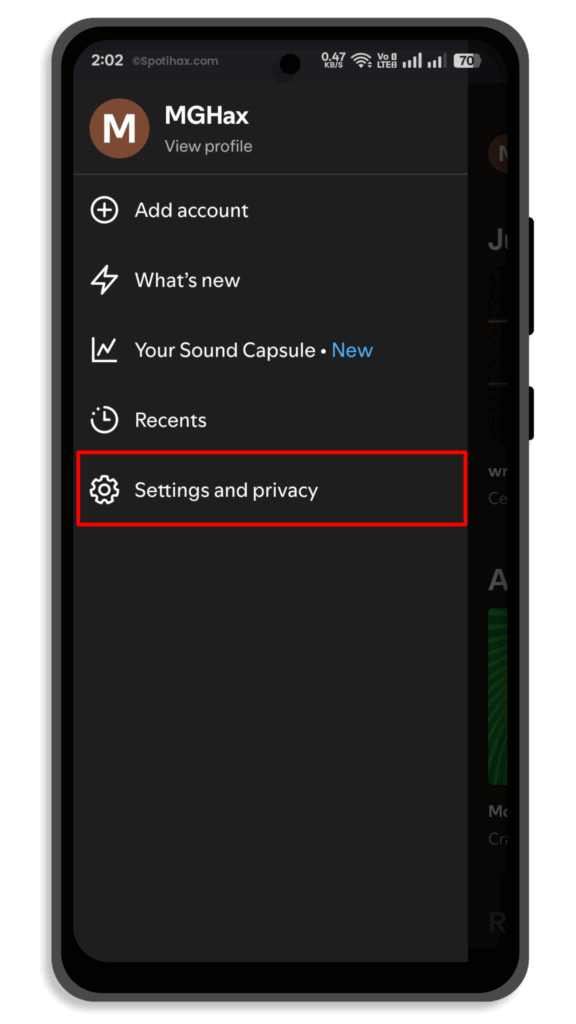 "How to Increase Spotify Volume Level on Android" Guide Image