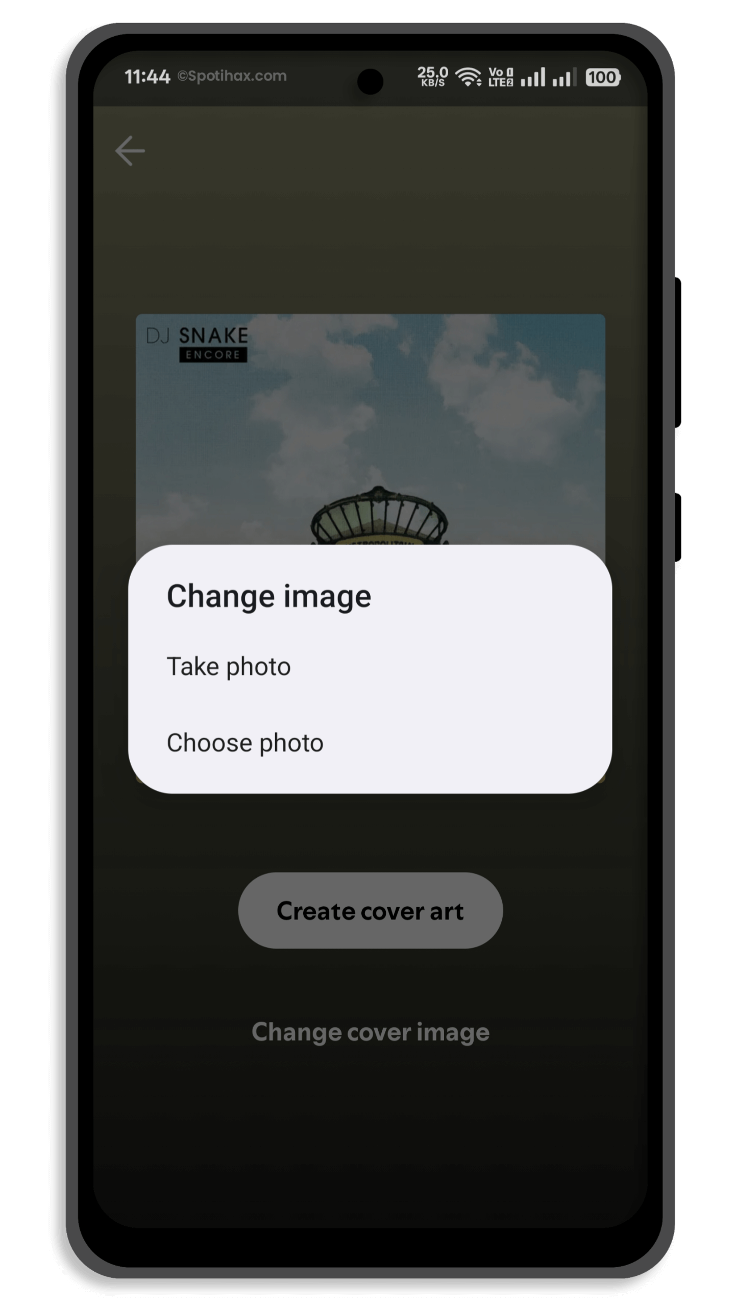 "How to Change Spotify Playlist Picture on Mobile" Guide Image