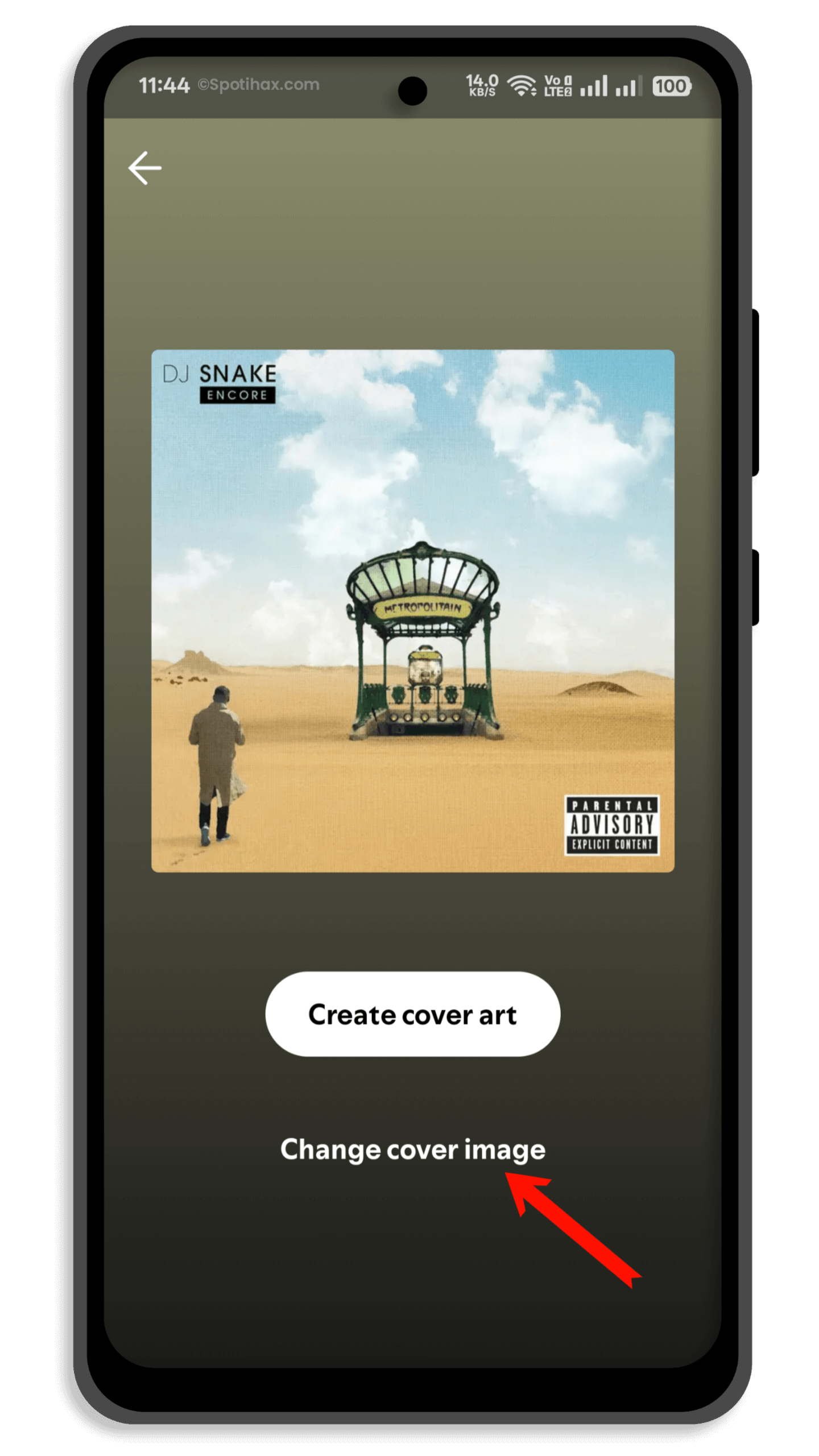 "How to Change Spotify Playlist Picture on Mobile" Guide Image