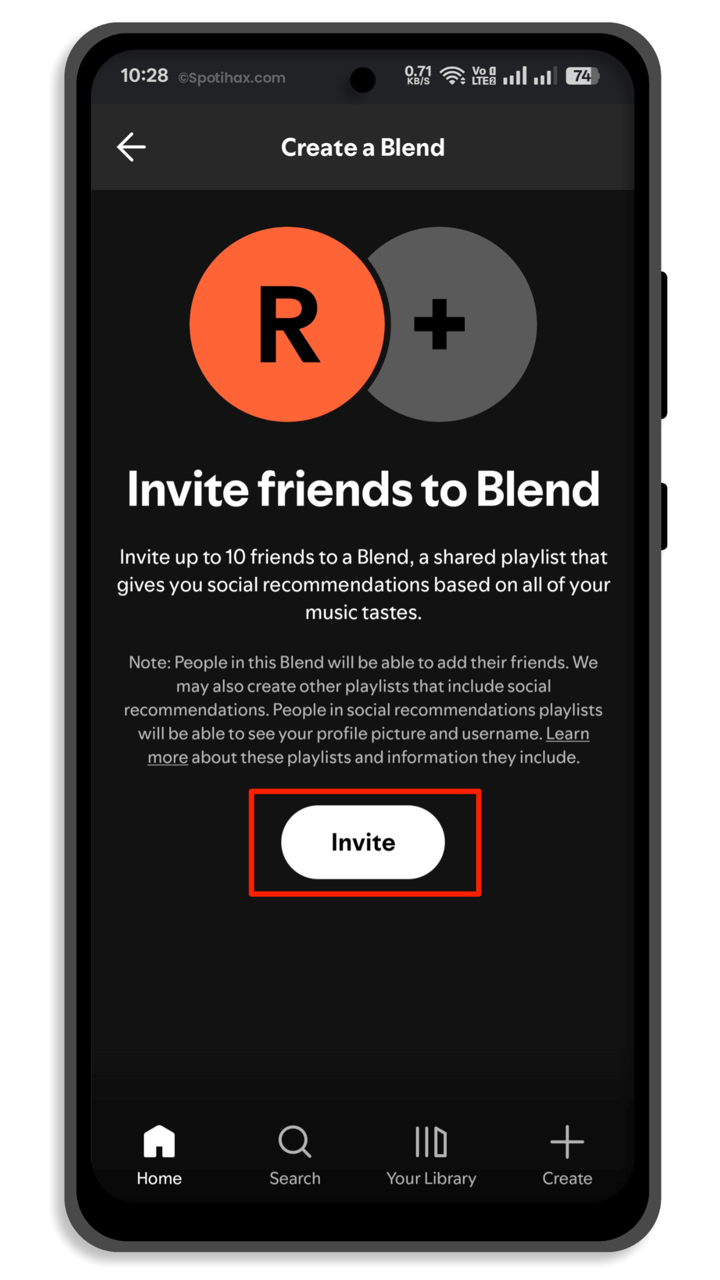 "How to Create a Spotify Blend Playlist with Friends" Guide Image