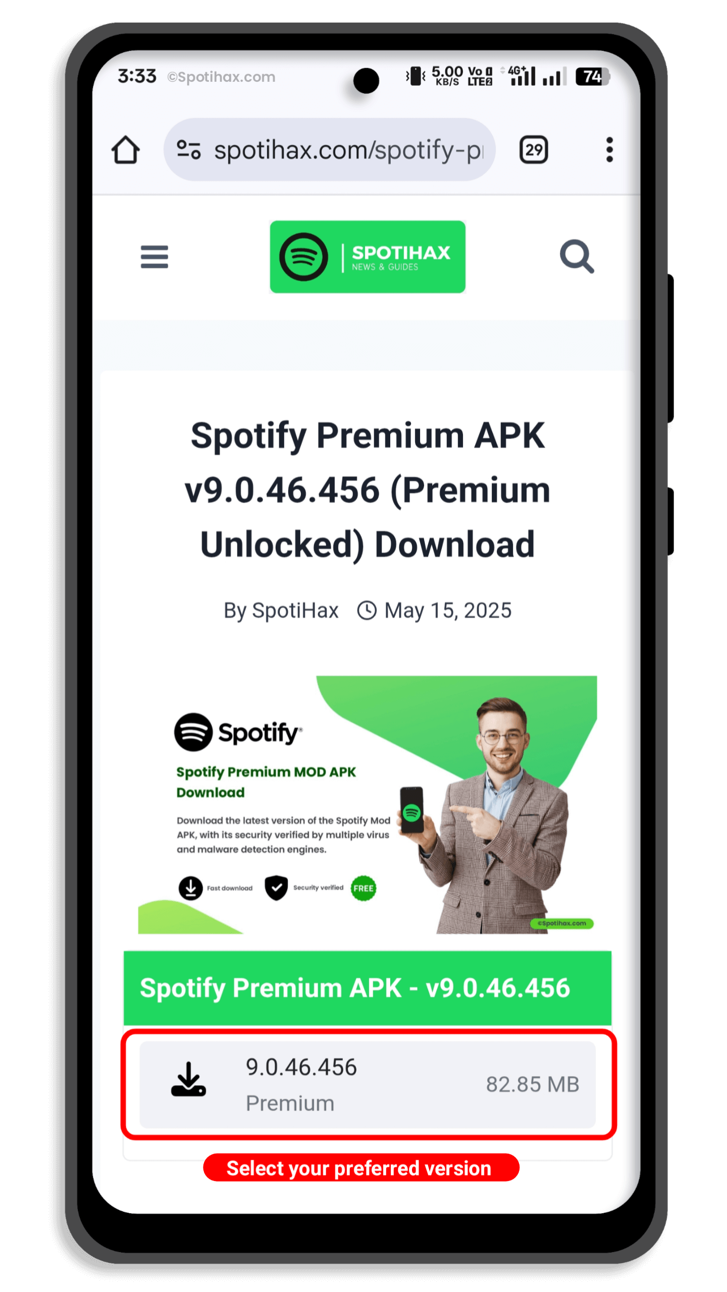 "How To Download Spotify Premium MOD APK" Guide Image