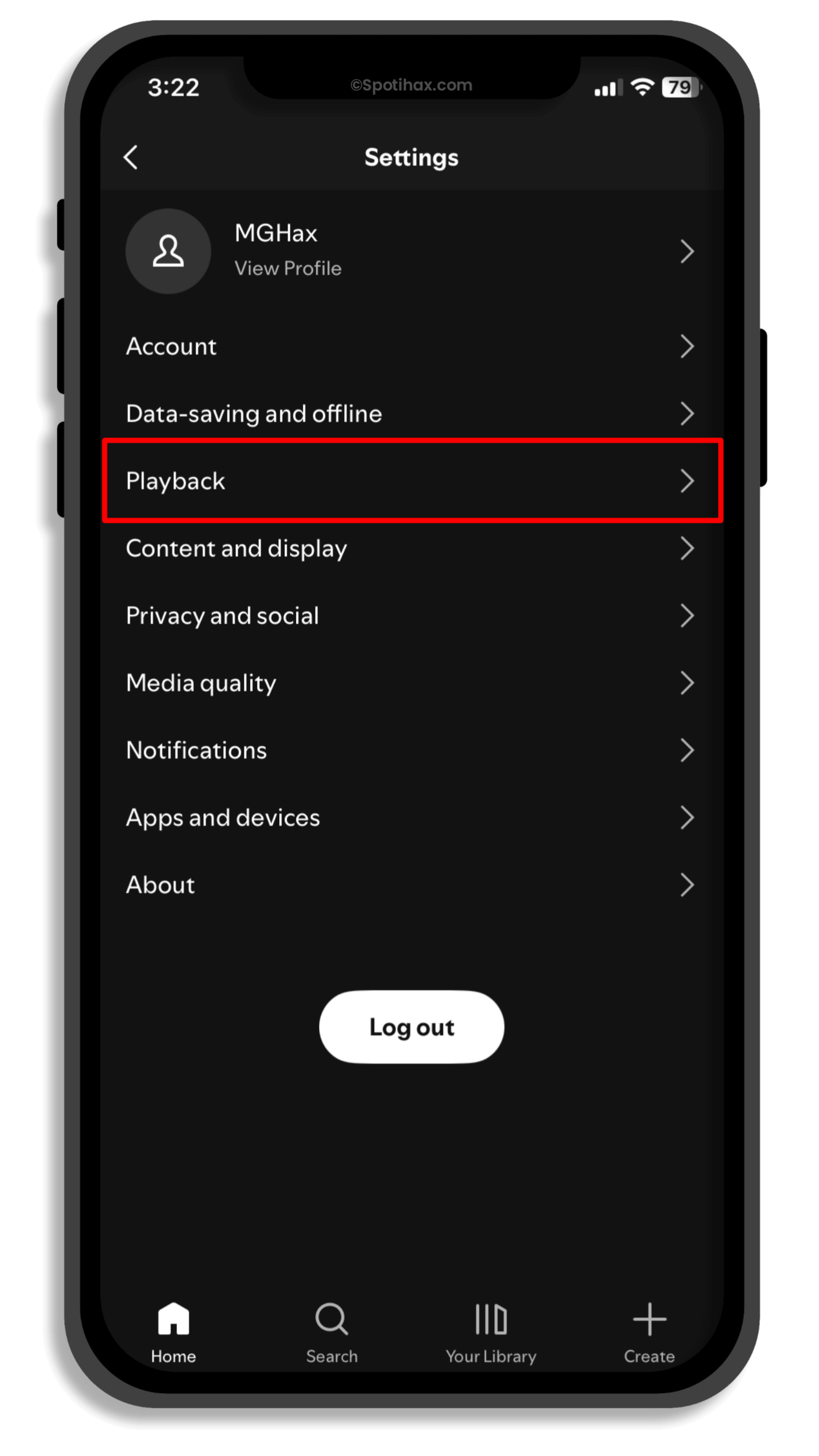 "How to Increase Spotify Volume Level on iPhone" Guide Image