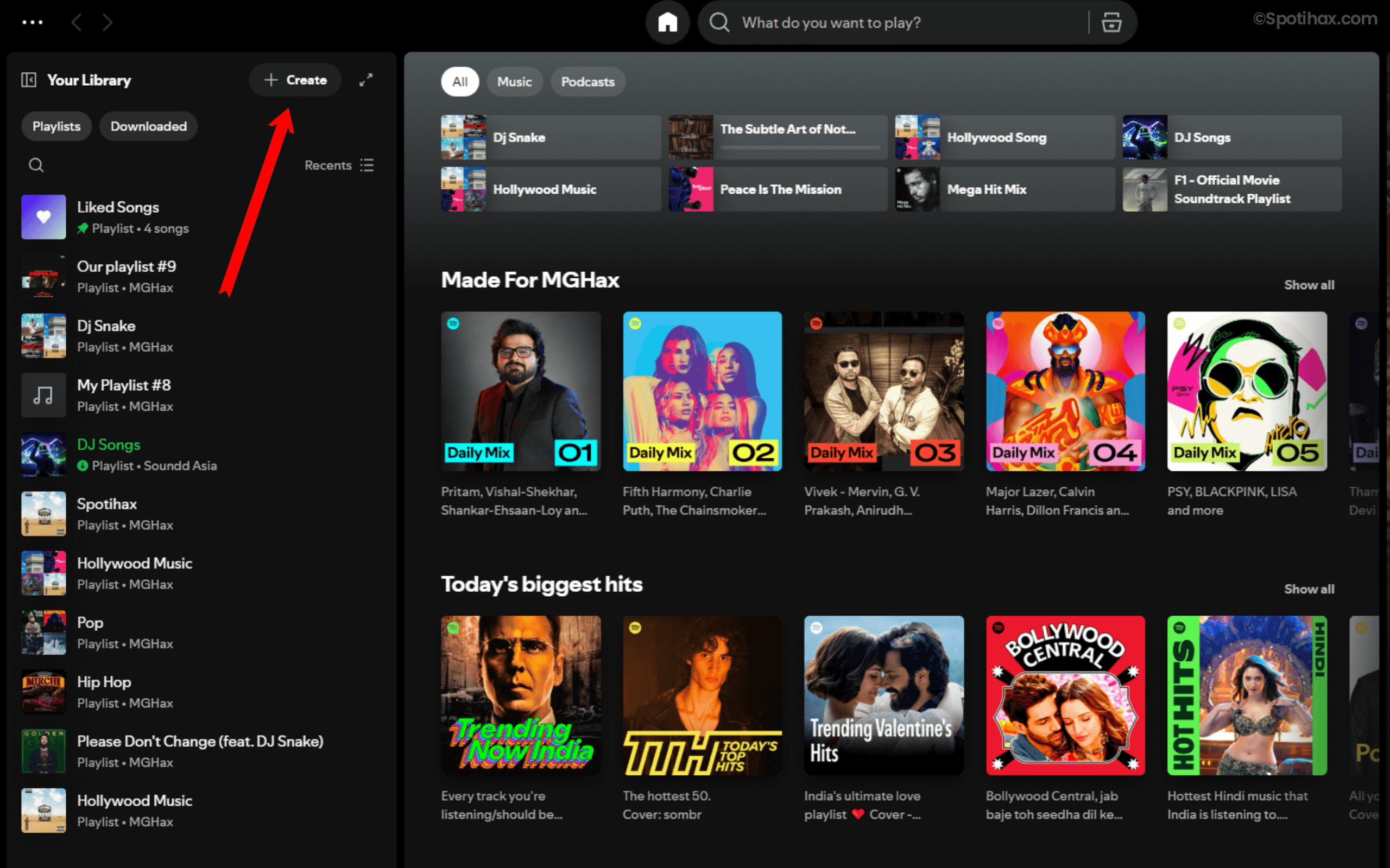 "How to Make a Collaborative Playlist on Spotify (Desktop)" Guide Image