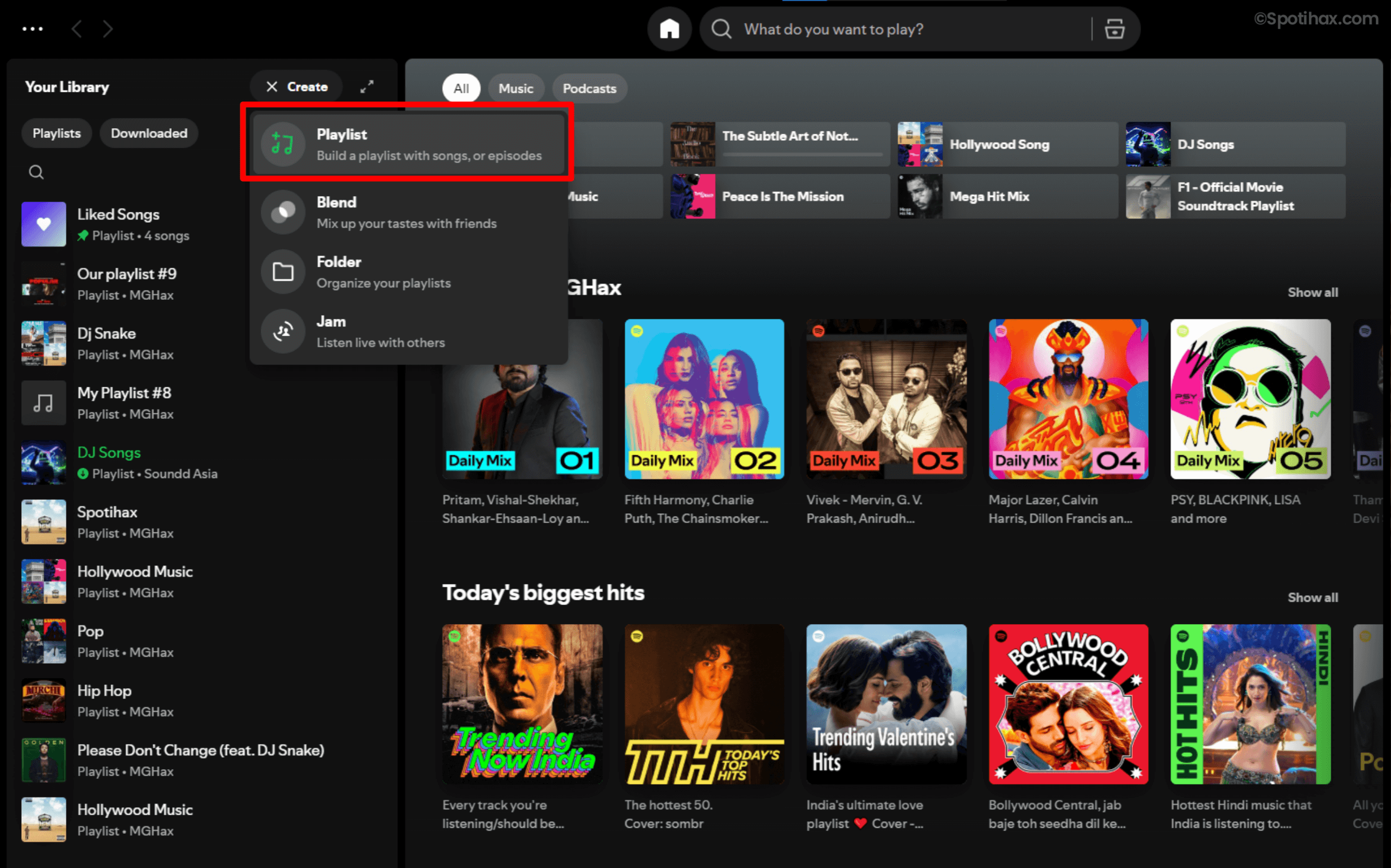 "How to Make a Collaborative Playlist on Spotify (Desktop)" Guide Image