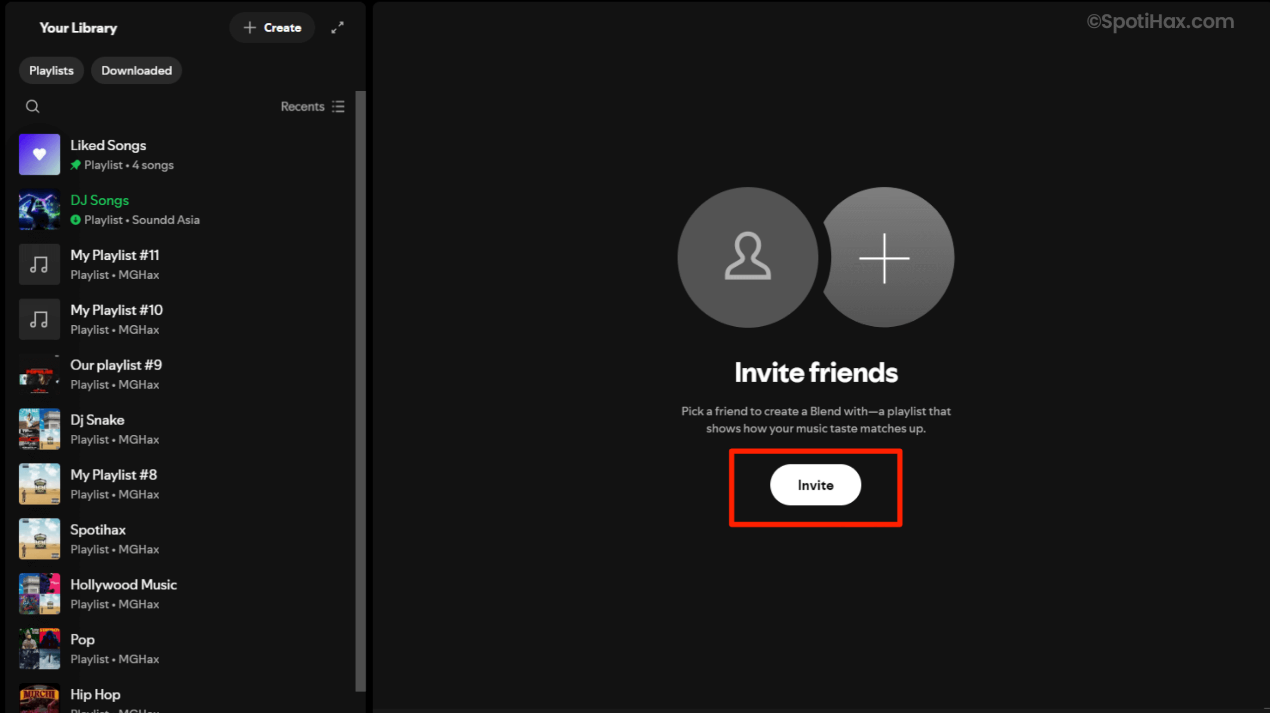 "How to Make a Spotify Blend Playlist on Desktop" Guide Image