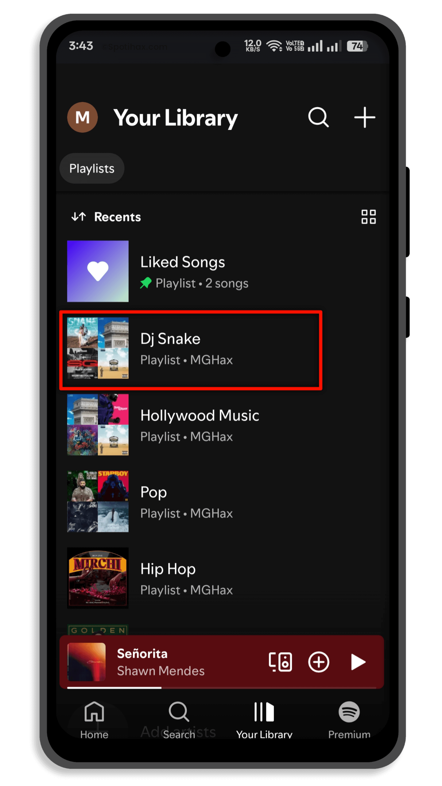 "How to Recover Deleted Playlists on Spotify (Mobile)" Guide Image