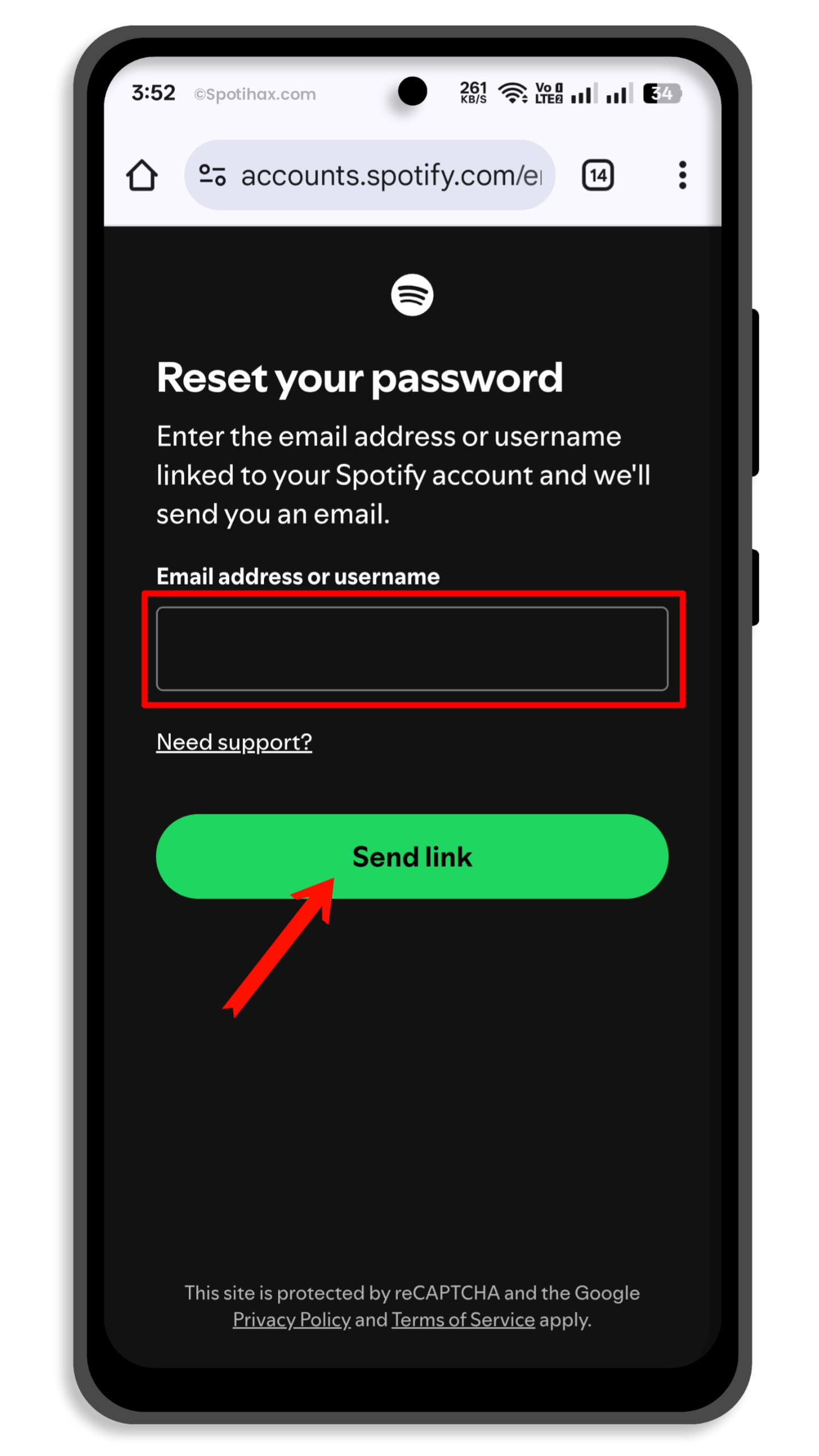 "How to Reset Your Spotify Password on Mobile" Guide Image