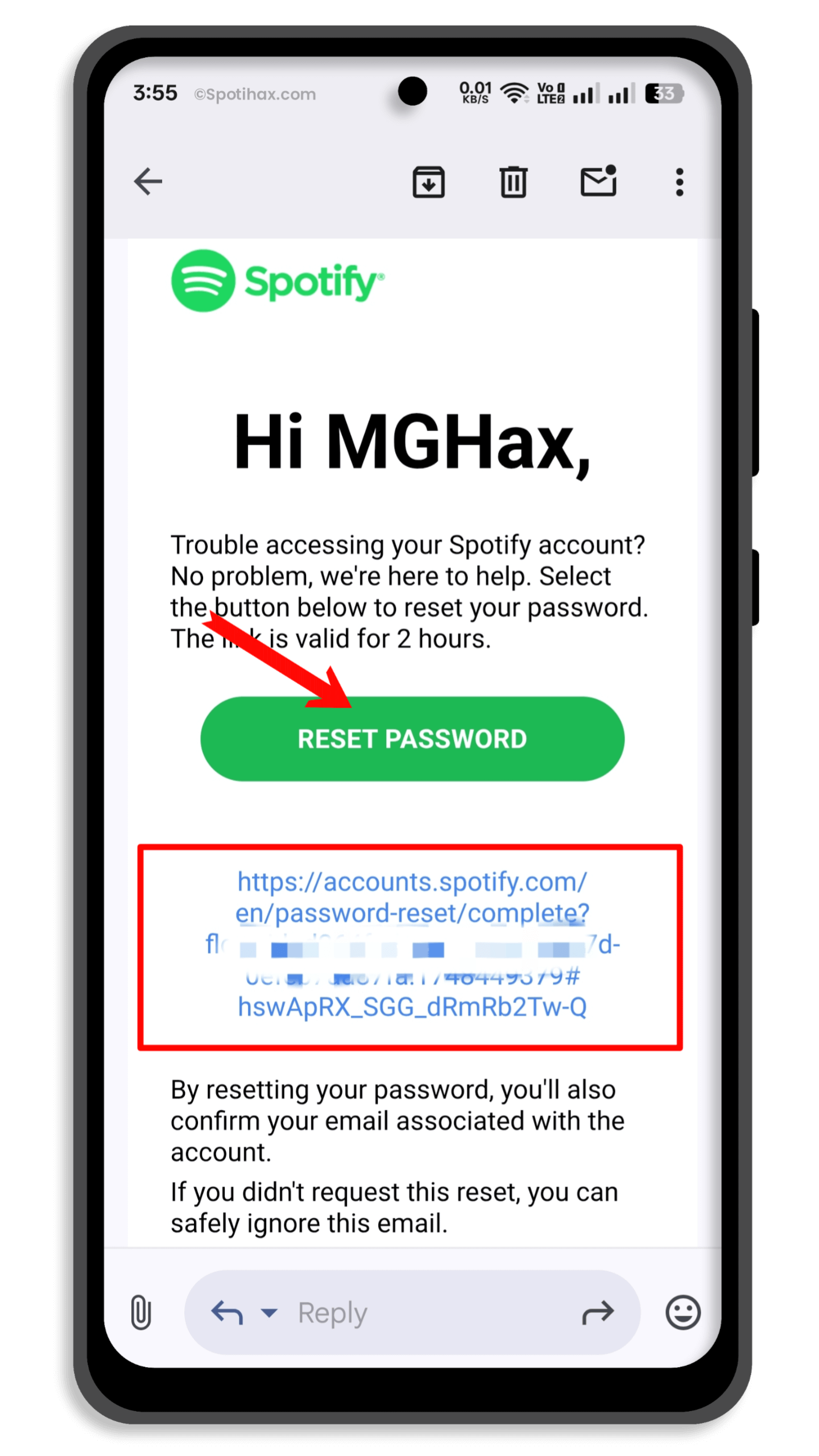 "How to Reset Your Spotify Password on Mobile" Guide Image