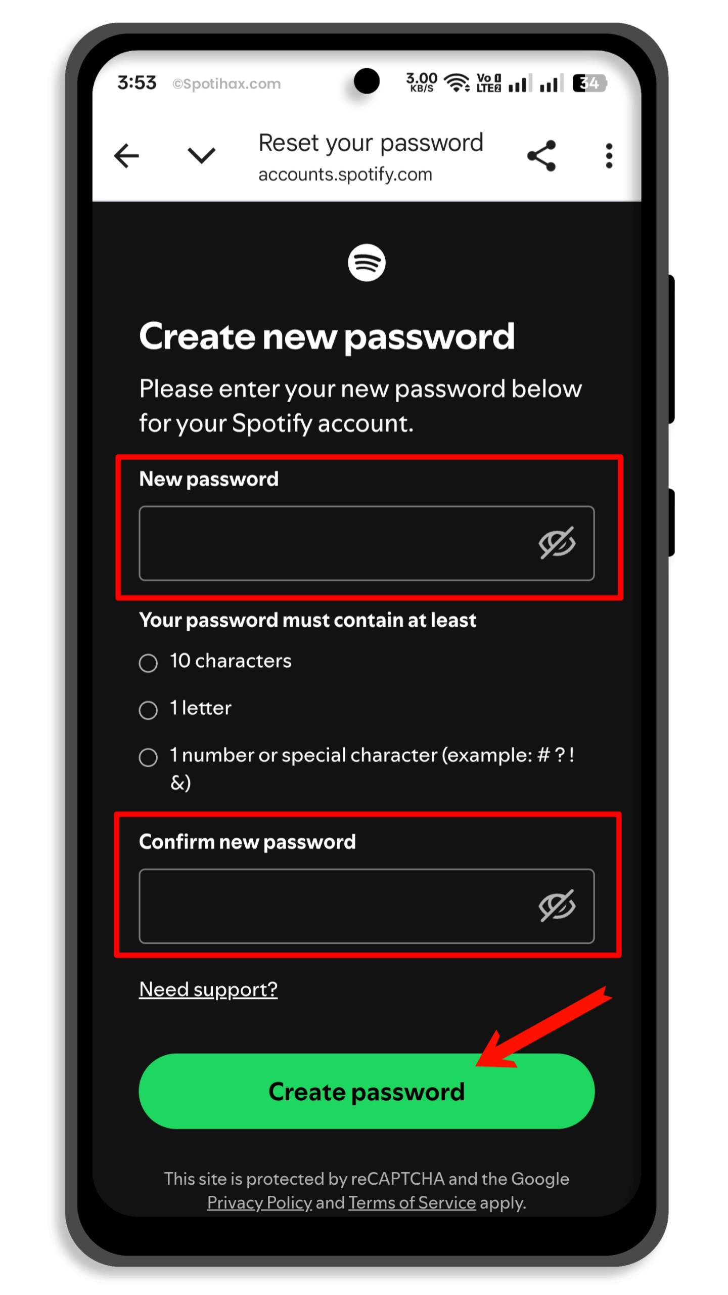 "How to Reset Your Spotify Password on Mobile" Guide Image