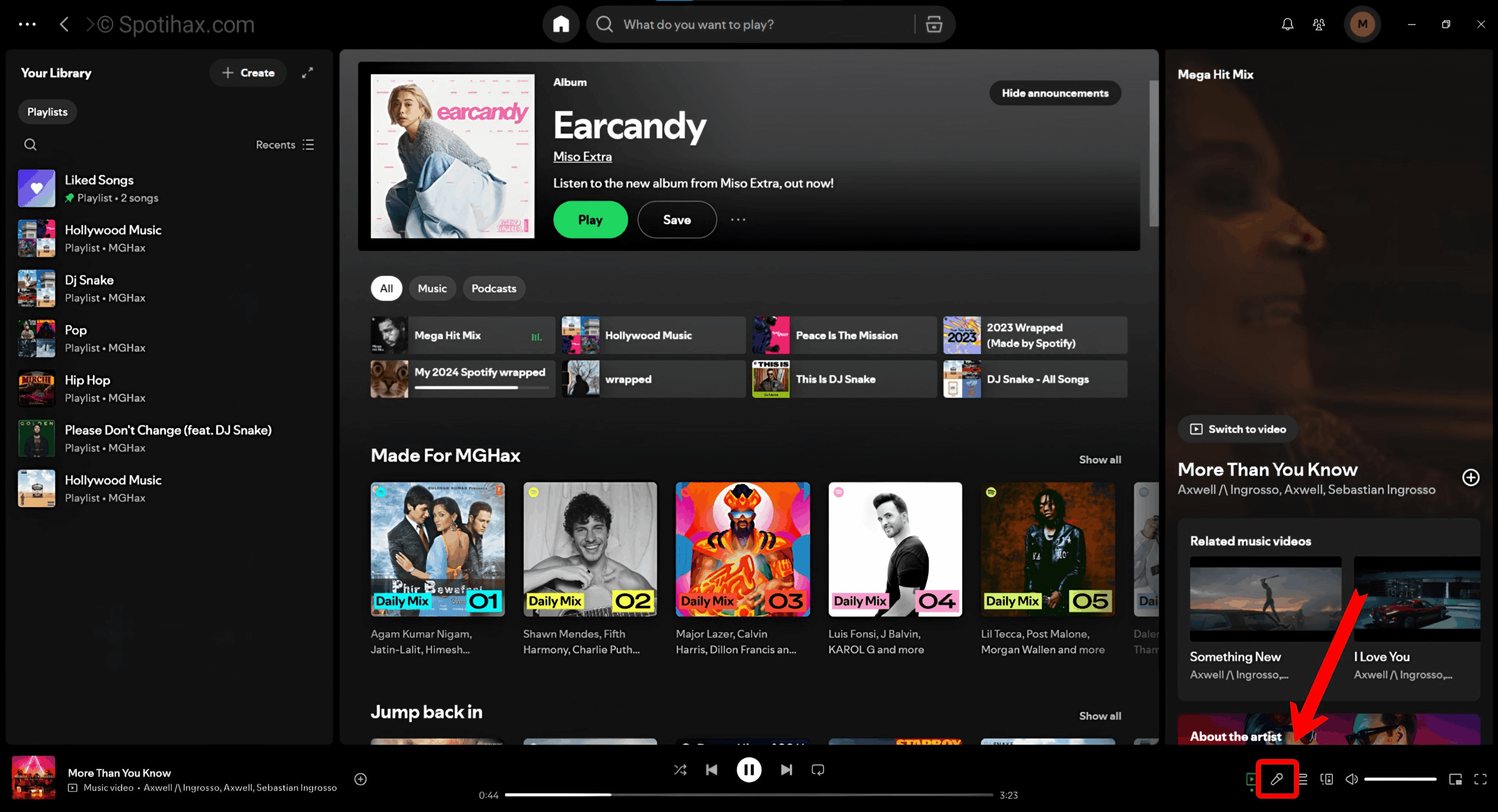 How to see lyrics on Spotify (Desktop) Guide Image