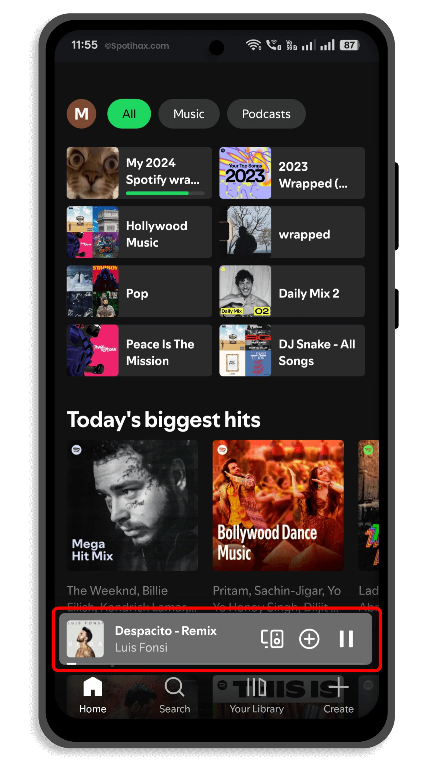How to see lyrics on Spotify (Mobile) Guide Image