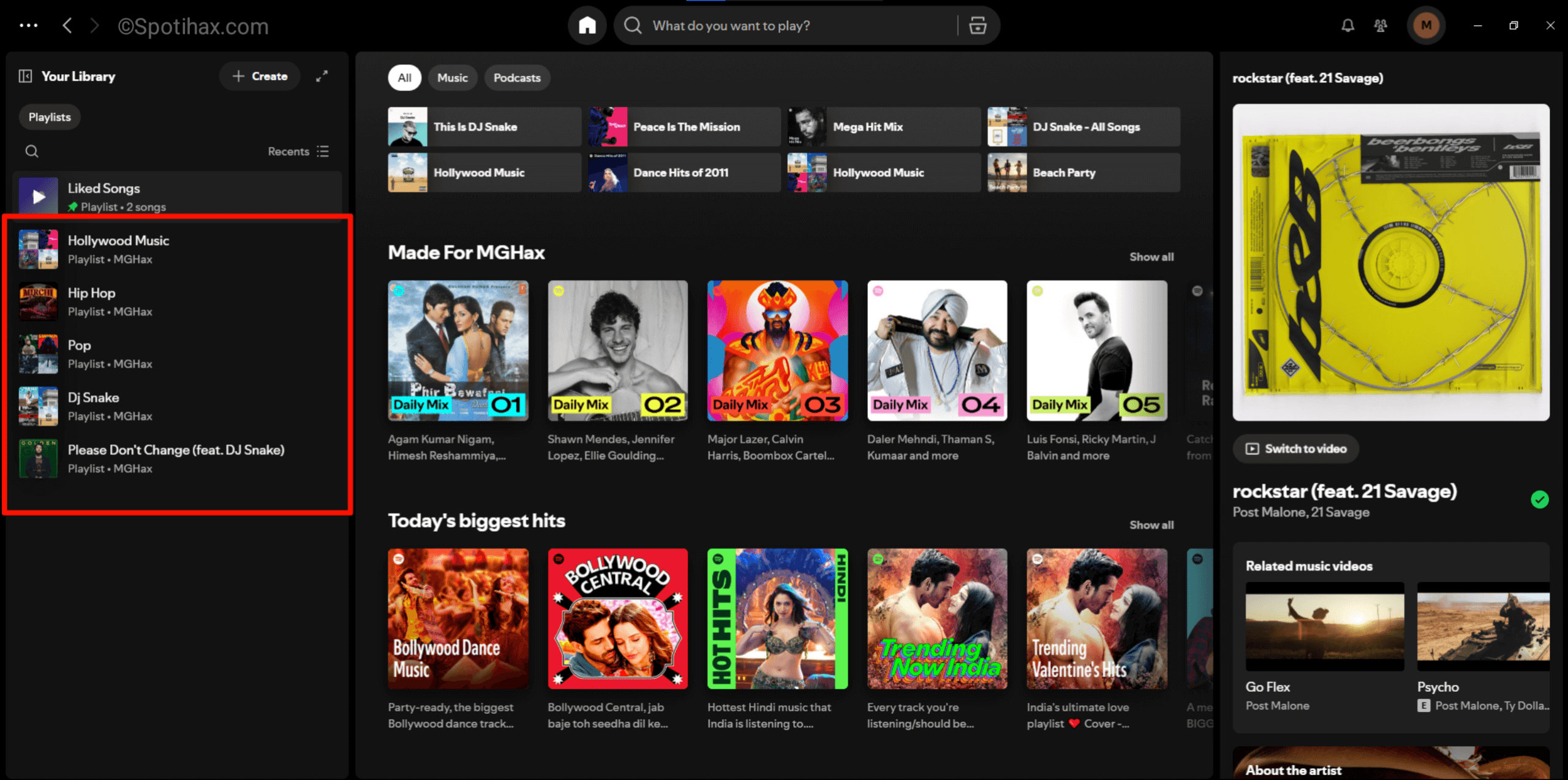 "How to Share a Spotify Playlist on Desktop" Guide Image