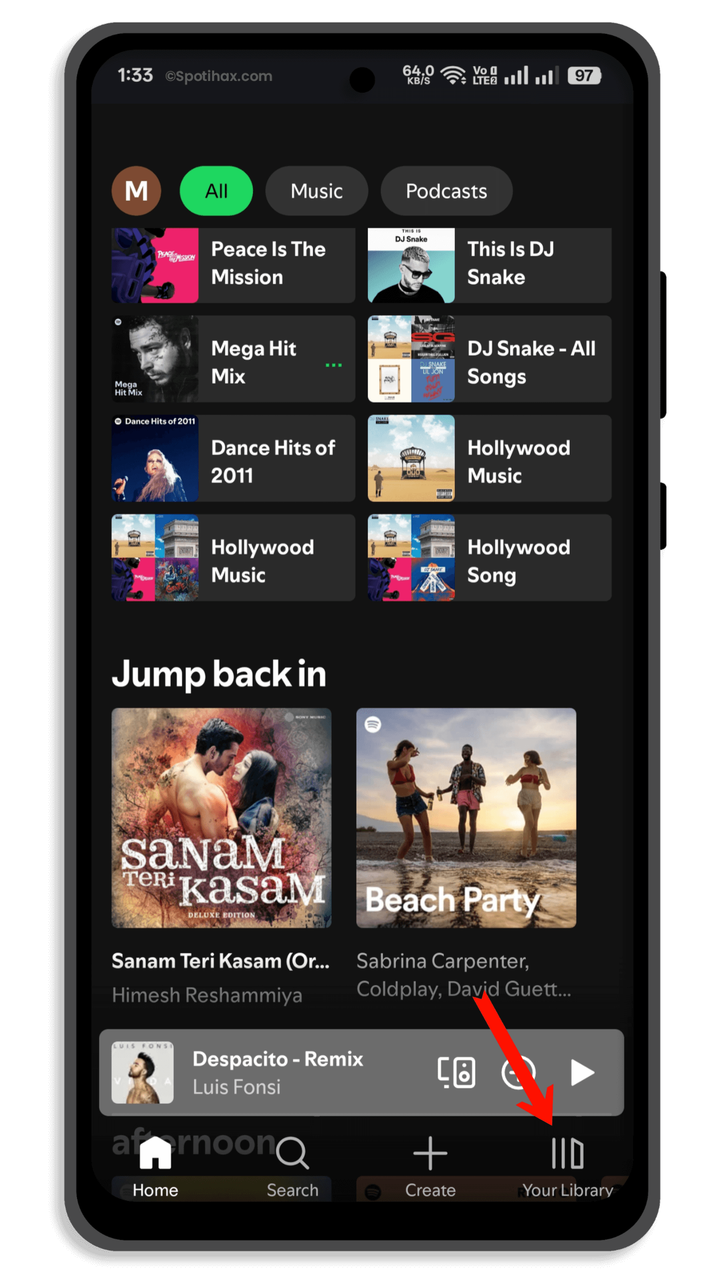 "How to Share a Spotify Playlist on Mobile" Guide Image