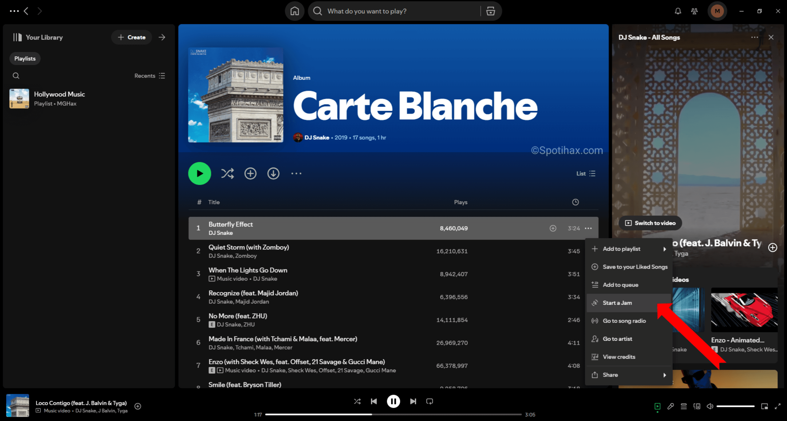 "How to Start a Jam on Spotify Pc" Step Two image