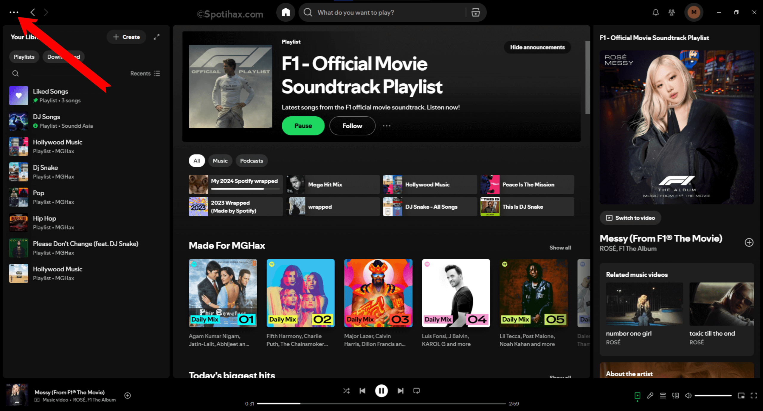 "How to turn on Spotify Offline Mode on Desktop" Guide Image