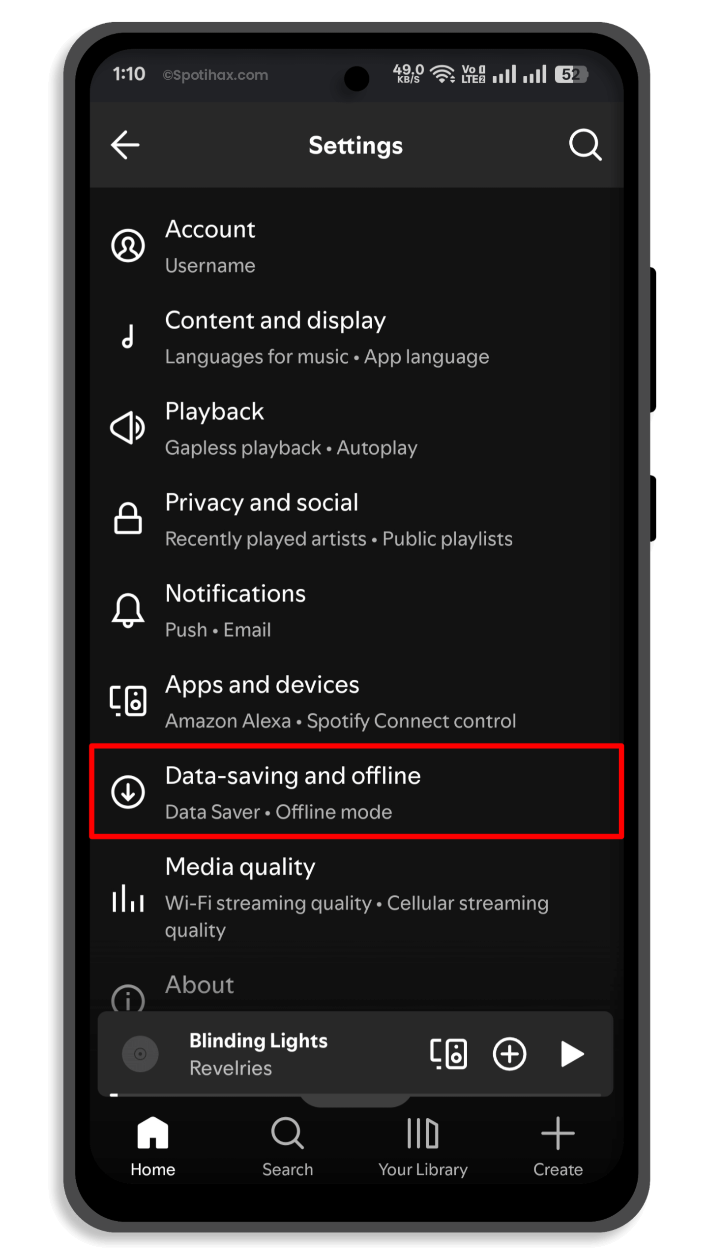 "How to turn on Spotify Offline Mode on mobile" guide Image