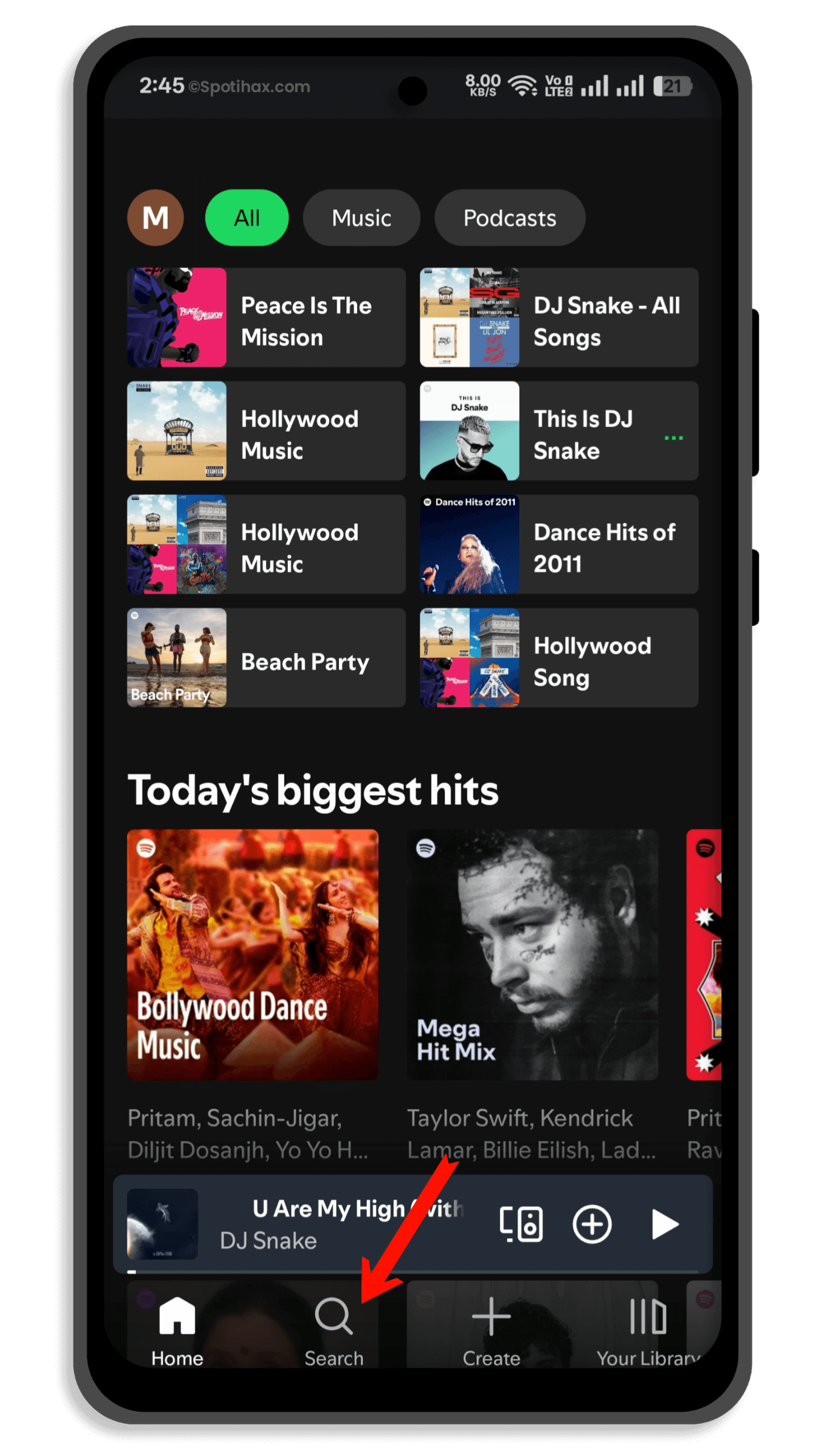 "Join a Spotify Jam via QR Code" Guide Image